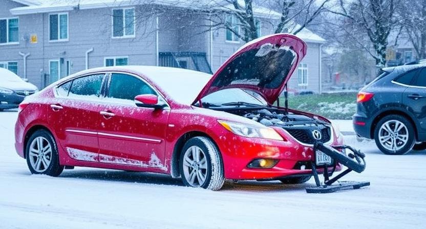 Winter Car Breakdown in Toronto