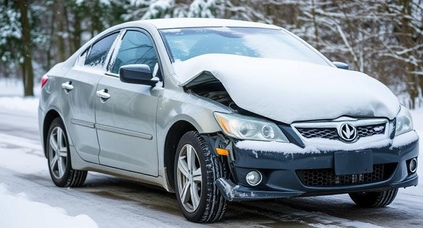 Car Breaks Down in Winter toronto