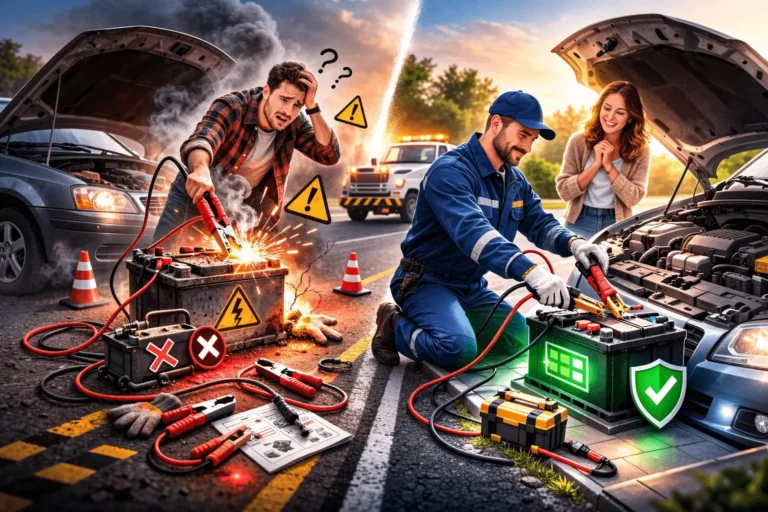 Jumpstart Car Dead Battery Why DIY Is Risky & Pros Are Safer