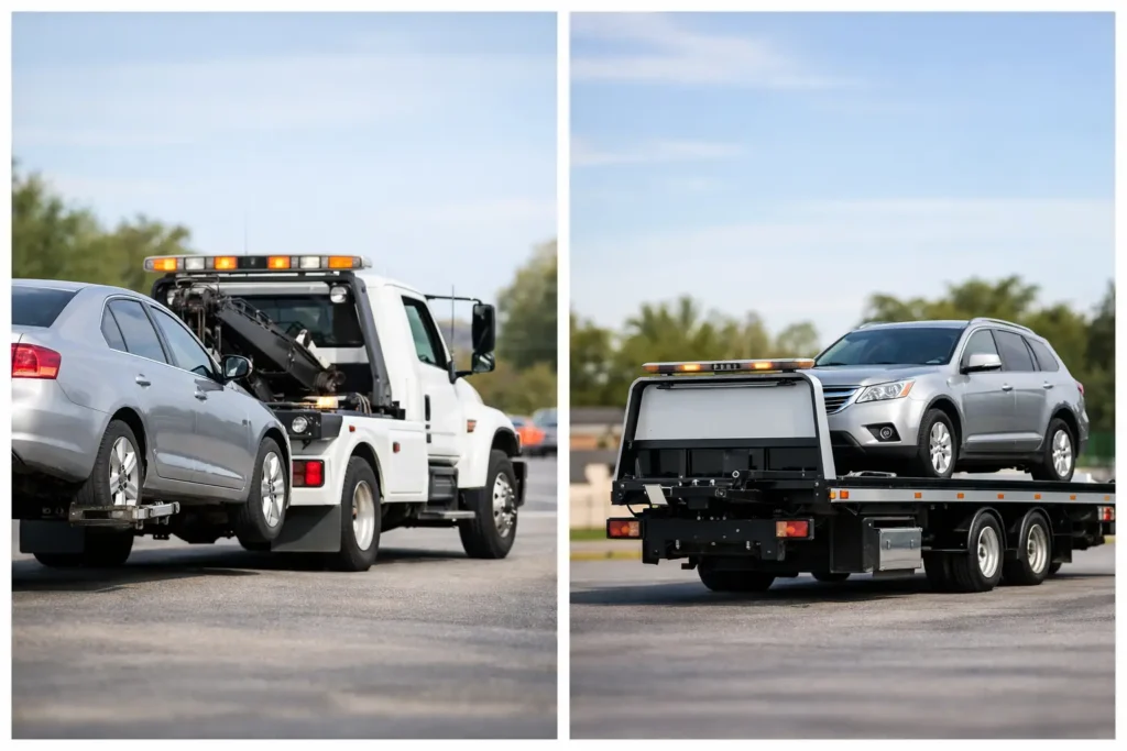 Tow Truck vs Flatbed: Which One Do You Need?