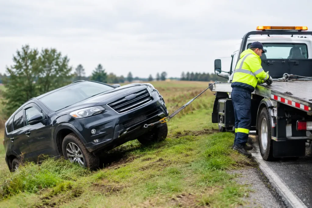 Safe Vehicle Recovery After a Slide Off Road